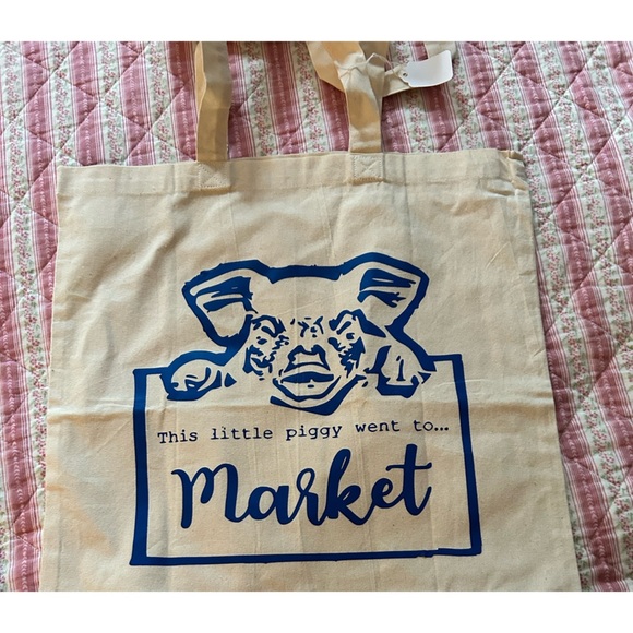 Cloth shopping bag- this little piggy went to market- new - Picture 4 of 5